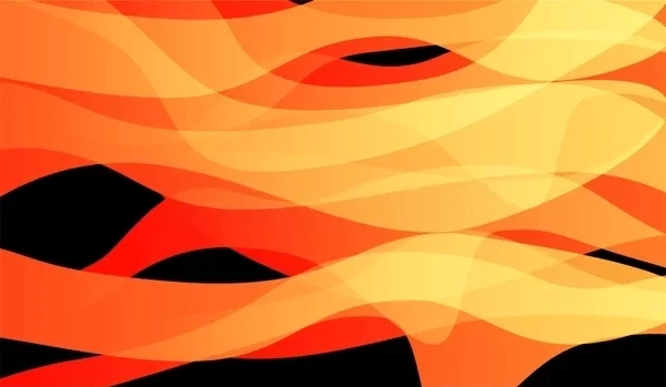 flow, ligne abstraites, jaune orange noir